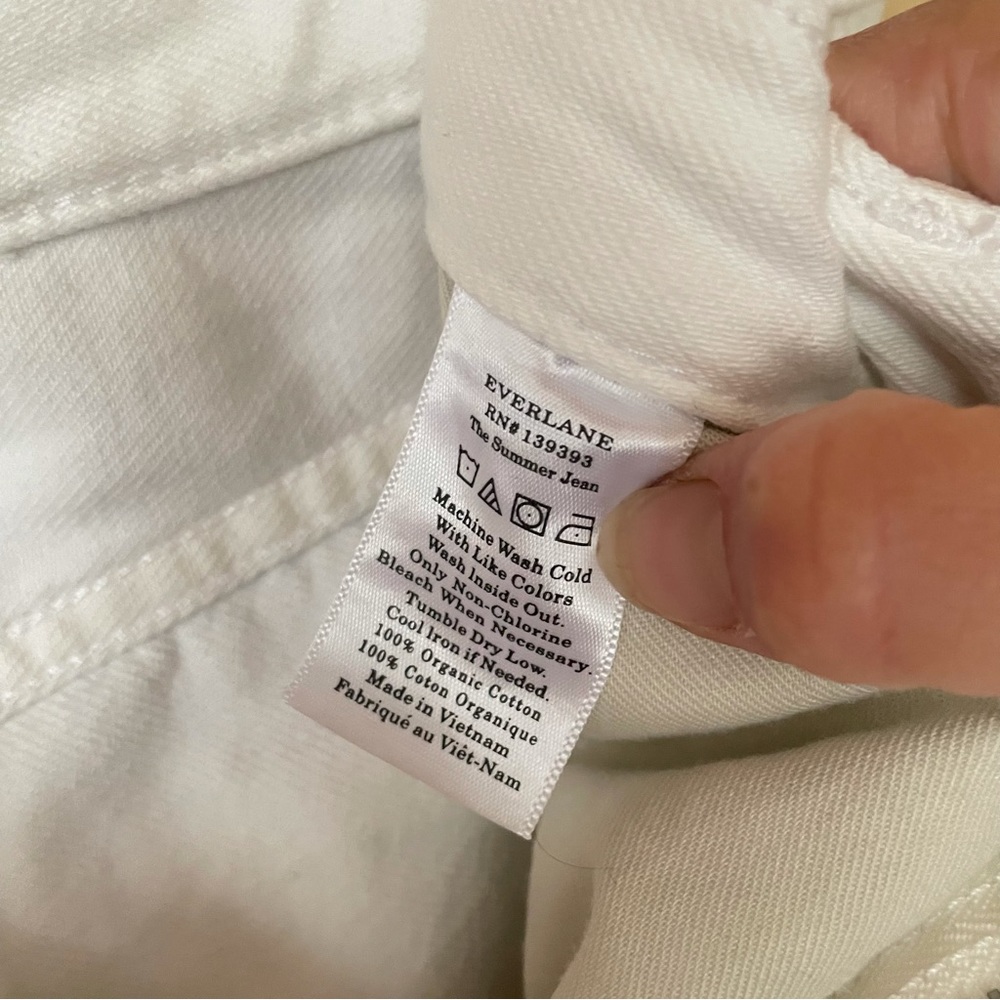 Everlane The Summer Jean White Organic Cotton - Picture 5 of 5